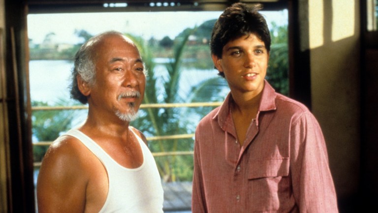 Mr Miyagi in The Karate Kid